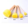 Pacote com 4 Pincéis Esponja de Cogumelo para Artesanato DIY de Crianças Pequenas, Pintura Artística Infantil, Grafite e Material de Educação Infantil