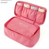 Bolsa de Armazenamento de Roupa Íntima de Viagem em Tecido Oxford, Bolsa Portátil para Organização de Sutiãs e Roupas Íntimas, Armazenamento Multifuncional de Roupas Íntimas