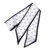 Moda de Lujo Ligero Elegante Bufanda Larga de Seda Camisa Versátil Decorativa Bufanda para el Cuello Diadema Multiusos Elegante Cinturón a Juego para Pantalones