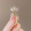 Broche com Acabamento de Luxo, Estilo Nicho e Simples, Alfinete de Roupa, Acessório de Pérola para Terno, Broche