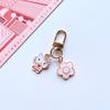 Lindo llavero de Sanrio Hello kitty accesorios para bolso flor colgante pequeño Taobao producto terminado venta al por mayor