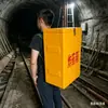 Maleta explosiva de fibra de vidro para uso mineral, caixa de transporte pirotécnico portátil de resina, bolsa de ombro antiestática para materiais perigosos para blasters