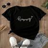 2024 Camiseta de manga curta transfronteiriça Verão europeu e americano Nova moda feminina casual Home Commuter All-match Round Neck Camiseta de manga curta