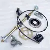 Acessórios de kart de caixa modificados triciclo ATV eixo traseiro espesso 61-74cm eixo traseiro freio a disco de flange de 5 polegadas
