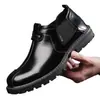 Sapatos de couro Sapatos masculinos de cano baixo Primavera e Outono Estilo britânico Retro Casual Sapatos de couro Botas Martin masculinas da moda Botas de couro Botas de trabalho Botas de tornozelo masculinas