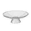 Prato de frutas transparente com borda dourada de pernas altas Hotel luxo leve high-end prato de acabamento para lanches e miudezas cesta de frutas de mesa para sala de estar