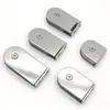 Abrazadera fija de acero inoxidable 304 de 0 grados, abrazadera de baño semicircular de doble cara, soporte para mampara de vidrio, conector de vidrio para cabina de ducha