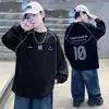Camada Base Branca para Meninos Outono 2026 Novo Estilo Camiseta Infantil de Manga Longa M e G Crianças Início do Outono Roupa de Baixo Top Fina