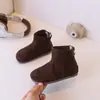 Botas Infantis para Comércio Exterior, Novos Modelos de Outono para Meninas, Botas Curtas Fashionáveis em Estilo Britânico, Botas Individuais para Meninas em Estilo Coreano, Botinhas de Bebê