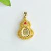 Colgante de Calabaza Chapado en Oro de Cobre Ai Yu 8*10mm para Jade, Piedra Preciosa, Ámbar Accesorio de Collar S3110110