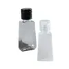 Frasco de Gel Sem Lavagem 30ml Desinfetante para Mãos Embalagem de Frasco Amostra em Forma de Escada Fabricante Frasco Quadrado Pequeno de Plástico com Tampa Flip-Top Triângulo Invertido