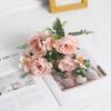 4 cabeças de lã estrangeira peônia flor artificial flor falsa sala de estar ornamentos arranjo floral flor de seda fotografia engenharia flor decorativa