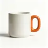 Caneca Dopamina com Padrão de Logo Personalizado Impresso, Caneca de Cerâmica com Alça Simples em Forma de O, Caneca para Beber Presente Souvenir