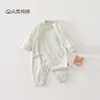 Roupas de bebê, algodão puro Classe A, coleção primavera e outono, macacão para recém-nascido, 0-6 meses, macacão de borboleta para bebês, roupa de casa