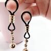 Pinzas de Silicona para Pezones para Masaje Adulto, Broma y Entrenamiento, Juguetes Femeninos con Cascabeles, Pinzas para Pezones sin Perforación, Anillos para Pezones, Pinzas para Pezones