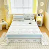Sábanas 100% Algodón, Cama Individual Fresca Pequeña, Fundas de Almohada de Algodón Puro, Sábanas de Una Pieza de Algodón Lavado, Juego de Tres Piezas para Dormitorio Estudiantil