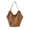 Bolsa Saco de Camurça de Nicho para Mulheres 2025 Outono Nova Estilo Preguiçoso Bolsa de Ombro Tendência Grande Capacidade Bolsa Tote Fosca