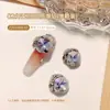 Arte de unhas de alto brilho com strass iridescentes multifacetados, decoração de dedo DIY de alta qualidade, strass de formato especial, acessórios de strass feitos à mão