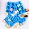 Formas de Bolo Múltiplas Meia de Natal Árvore Boneco de Neve Formas de Silicone Bolo Pudim Chocolate Sobremesa Formas