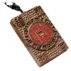 Marca Fu Madera de Azufaifo Golpeada por el Rayo DIY Colgante de Flor Espíritu de la Montaña para Coche Especificaciones del Fabricante 4x6x1 Decoración del Colgante