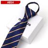 Corbata Formal de Negocios para Hombre Oumus, Corbata Ancha para Trabajo Boda Cremallera Perezosa Fácil de Jalar para Hombre