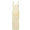 Ropa popular europea y americana transfronteriza de AliExpress para mujer, sexy, a la moda, para fiesta, sin mangas, con tirantes de ballena, vestido largo