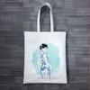 Bolsa Tote Lixin Ecológica RPET Laminada Frente e Verso, Bolsa de Compras Espessa, Personalizável com Publicidade e Impressão de Logo