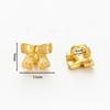Cor francesa antiga retendo ouro gato da sorte arco flor pingente pingente diy artesanal colar pulseira acessórios de jóias