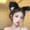 Máscara de Gato com Orelhas Mascarada de Halloween Renda Sexy Recortada Crochê Máscara para Olhos Cobertura Facial Cosplay de Princesa para Mulheres