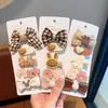 Accesorios para el Cabello de Niña Otoño e Invierno Pinzas para el Cabello Infantiles Color Café con Leche Pinzas Laterales Pinzas para el Flequillo Pasadores Niñas Pequeñas Bebés Lindos