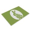 Nuevo Mantel con Estampado de Conejo de Amazon Decoración de Pascua Mantel Occidental Mantel Aislante de Lino Resistente a Manchas Venta al por Mayor