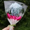 38 Balão de Folha de Alumínio Flor Rosa 520 Dia dos Namorados Dia das Mães para Mulheres Deusa Decoração para Festa de Confissão Arranjo Presente