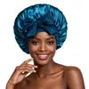 [Gorro de Ducha Monocromático de una Sola Capa] El Popular Gorro de Seda Artificial con Lazo de Cinta de Satén de Amazon