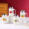 Copo de água espelhado criativo com tampa caneca logo impresso xícara de cerâmica loja de dez reais utilidades domésticas para presentear pequenos presentes