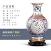 Jingdezhen Porcelana Pastel Jarrón de Cerámica Hueca Artesanías Muebles para el Hogar Artesanías Decorativas Creativas para Sala de Estar