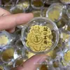 Adesivos de Telefone de Ouro Puro 999, Adesivos Dourados Atrai-Riqueza, Princesa, Por Favor, Enriquecer, Boa Sorte com Prosperidade Contínua, Folhas de Ouro, Presentes Promocionais Atacado
