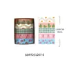 Serie Sol de Primavera Caja Floral Colorida Cinta Washi Material para Diario DIY Pegatinas de Borde para Collage