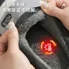 Pantuflas de algodón talla extragrande para hombre, nuevo estilo otoño/invierno 2026, ropa de casa para interior, cálidas, antideslizantes, con suela gruesa, zapatos de algodón afelpado