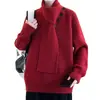 Popular Transfronterizo Talla Europea Talla Grande Suéter Desmontable Suéter para Hombre Gama Alta Botones Otoño e Invierno Venta al por Mayor de Fábrica