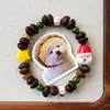 Cadena para Teléfono Móvil de Grano de Café Real Natural Pulsera Creativa de Grano de Café Calabaza DIY Mejor Regalo para Amiga Lugar Turístico Venta Caliente Suministro