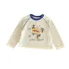 [En Stock] Cy266548 Camiseta de Manga Larga Kidsren 2026 Nuevo Estilo Primavera Tops de Dibujos Animados para Niños Son Casuales y Cómodos