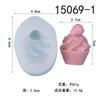 Cone sorvete morango sundae molde de silicone framboesa cereja chocolate cake decoração diy drop molde