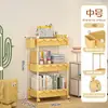 Carrito Estante para Snacks Estante de Almacenamiento Multifuncional para Sala de Estar Múltiples Niveles Móvil Almacenamiento de Juguetes para Niños Gran Capacidad