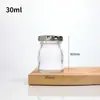 Potes de Vidro Transparente Selados para Armazenamento de Mel, Molho de Pimenta, Molho de Carne, Ninho de Pássaro e Fungo Branco; Garrafas Vazias em Estoque