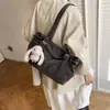 Bolso de Hombro de Gamuza Nuevo Otoño e Invierno 2025 Coreano Gran Capacidad Bolso Tote para Viajes Bolso de Mano de Nicho para Mujer Bolso de Axila