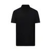 Camisa Polo de Manga Corta a la Moda para Verano, 180g Nylon, Diseño de Empalme sin Costuras, Secado Rápido, Ropa de Trabajo con Texto Impreso