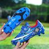 Zapatos de fútbol para niños de primavera y otoño, uñas rotas y velcro, para niños con uñas largas de entrenamiento, niños pequeños y medianos, niñas, zapatillas de competición de uñas cortas