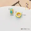 Oro de Arena Vietnamita Antiguo Accesorios DIY Cuentas Espaciadoras Pequeñas Agujero Grande Personaje Cinco Bendiciones Monedas de Cobre Pulsera Collar Nube Auspiciosa