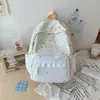 Mochila estilo coreano para estudiantes de secundaria femeninas, alto atractivo estético, estilo ins, gran capacidad, ligera, mochila simple para el campus
