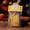 Amuletos de gato e cachorro do Templo Xiyuan Suzhou estilo Xiaohongshu, adesivos de celular puramente feitos à mão e ornamentos culturais e criativos
